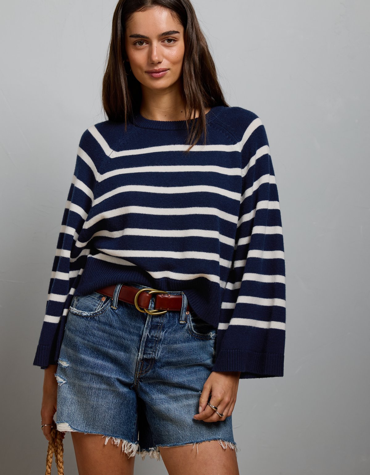 AE77 Boxy Cashmere Sweater Tee - image 5