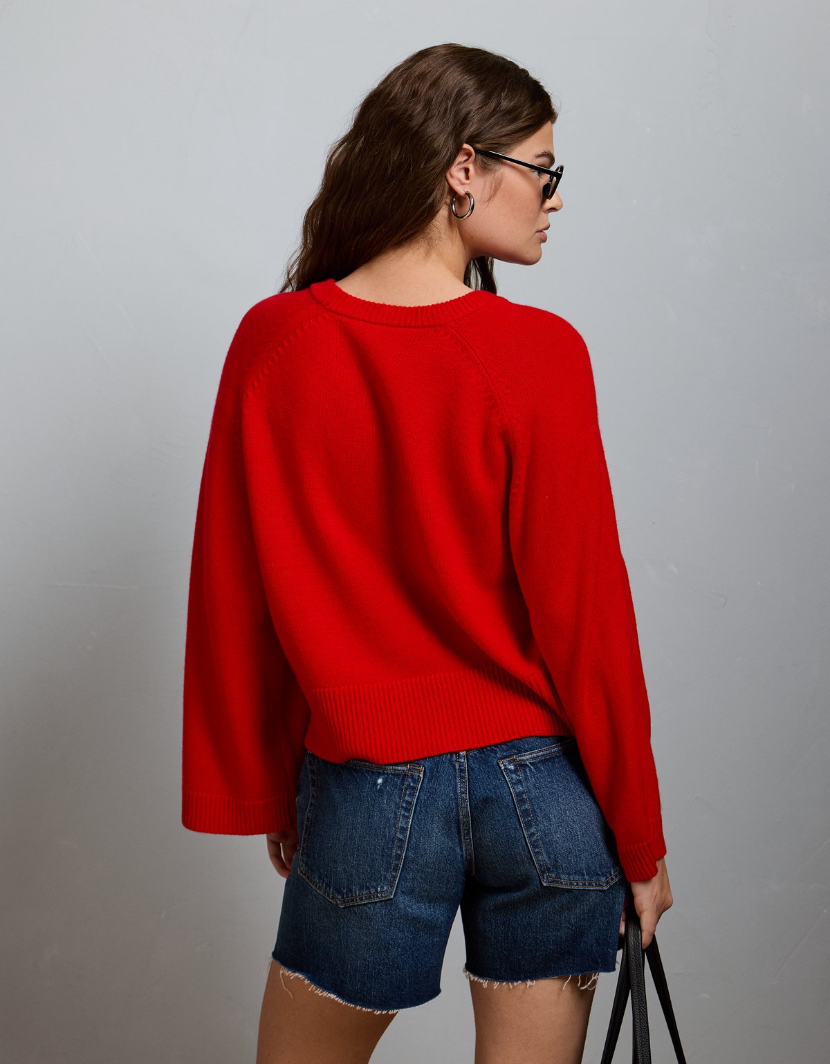 AE77 Boxy Cashmere Sweater Tee - image 2