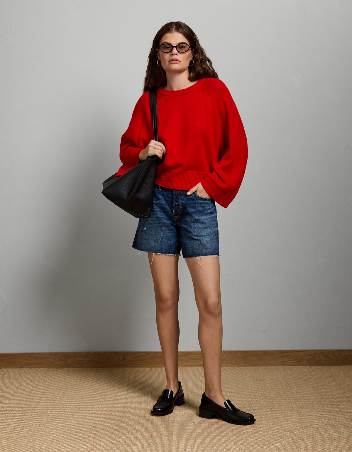 AE77 Boxy Cashmere Sweater Tee - image 5