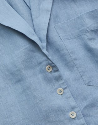 AE77 Premium Linen Camp Shirt