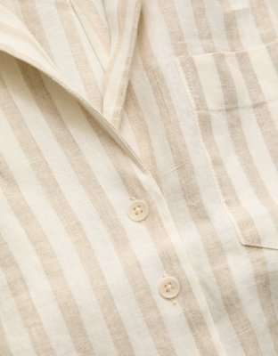 AE77 Premium Linen Camp Shirt