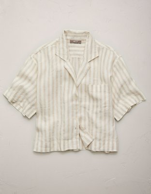 AE77 Premium Linen Camp Shirt