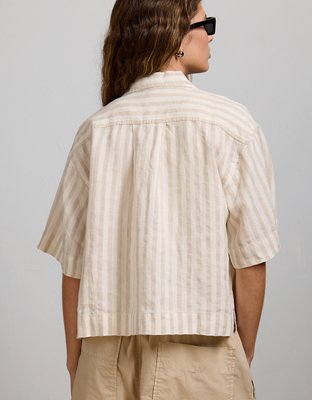 AE77 Premium Linen Camp Shirt