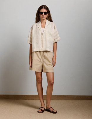 AE77 Premium Linen Camp Shirt