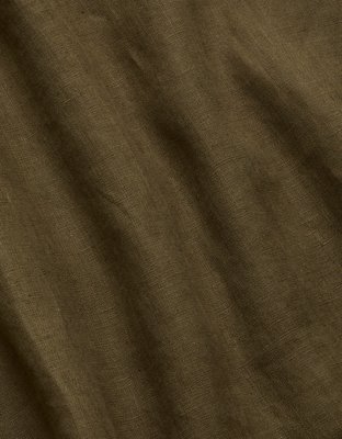 AE77 Strapless Linen Midi Dress