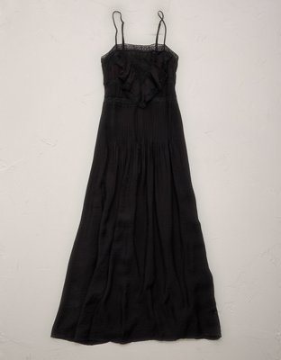 AE77 Lace Ruffle Maxi Dress