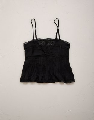 AE77 Pintuck Slip Cami