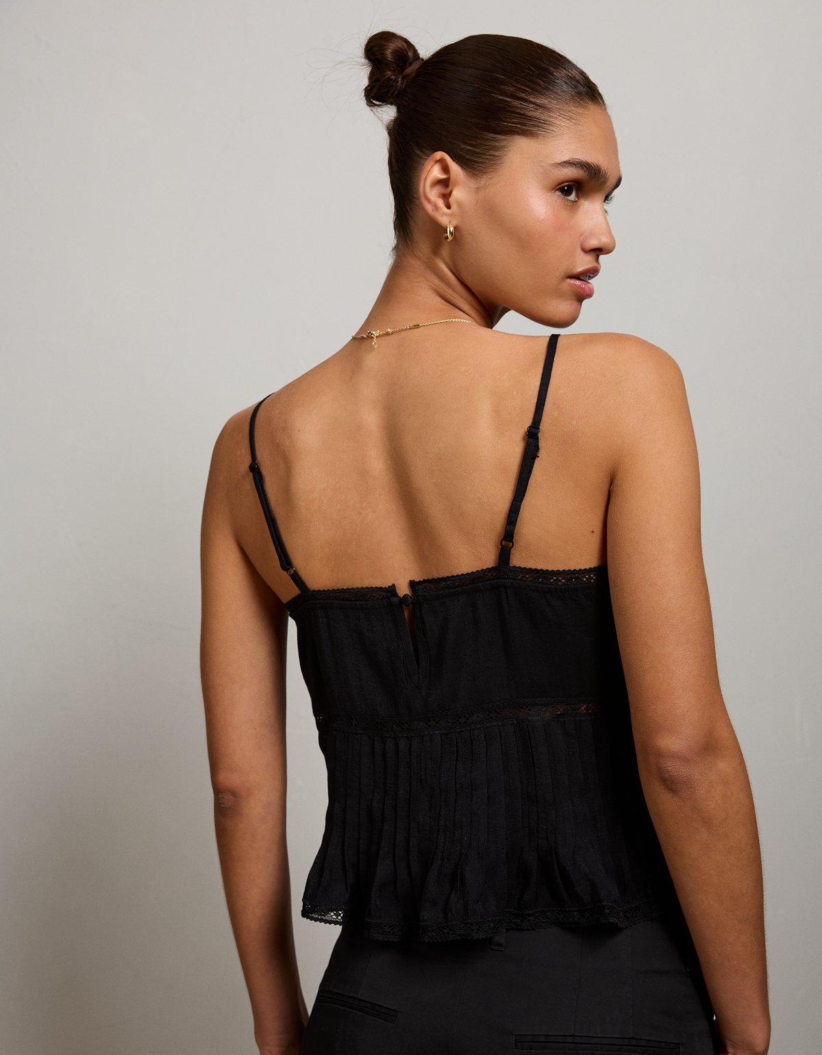 AE77 Pintuck Slip Cami - image 2