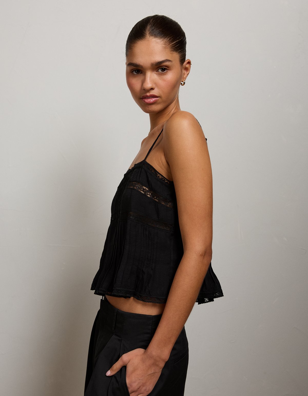 AE77 Pintuck Slip Cami - image 5