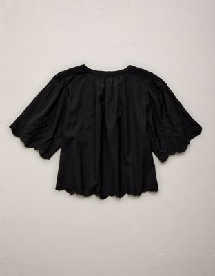 AE77 Embroidered Voile T-Shirt