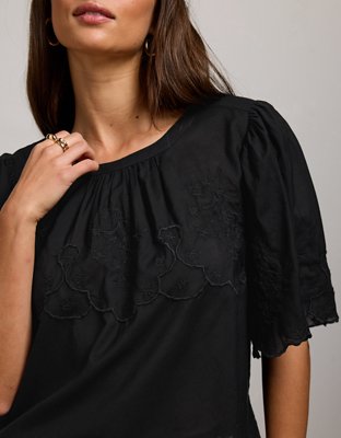 AE77 Embroidered Voile T-Shirt