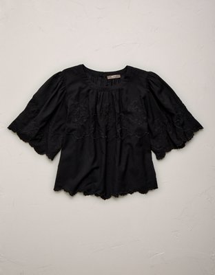 AE77 Embroidered Voile T-Shirt