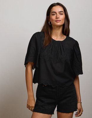 AE77 Embroidered Voile T-Shirt
