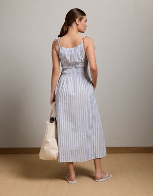 AE77 Ruched Midi Dress