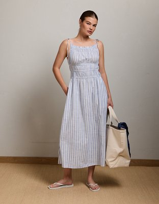 AE77 Ruched Midi Dress