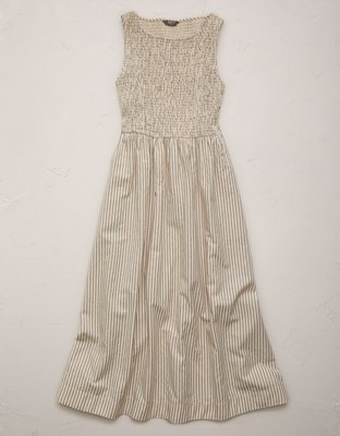 AE77 Smocked Midi Dress