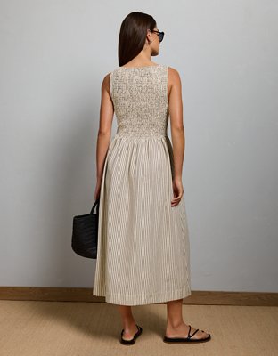 AE77 Smocked Midi Dress