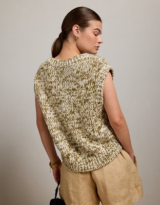 AE77 Marled V-Neck Sweater Vest