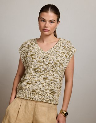 AE77 Marled V-Neck Sweater Vest from American Eagle - $128