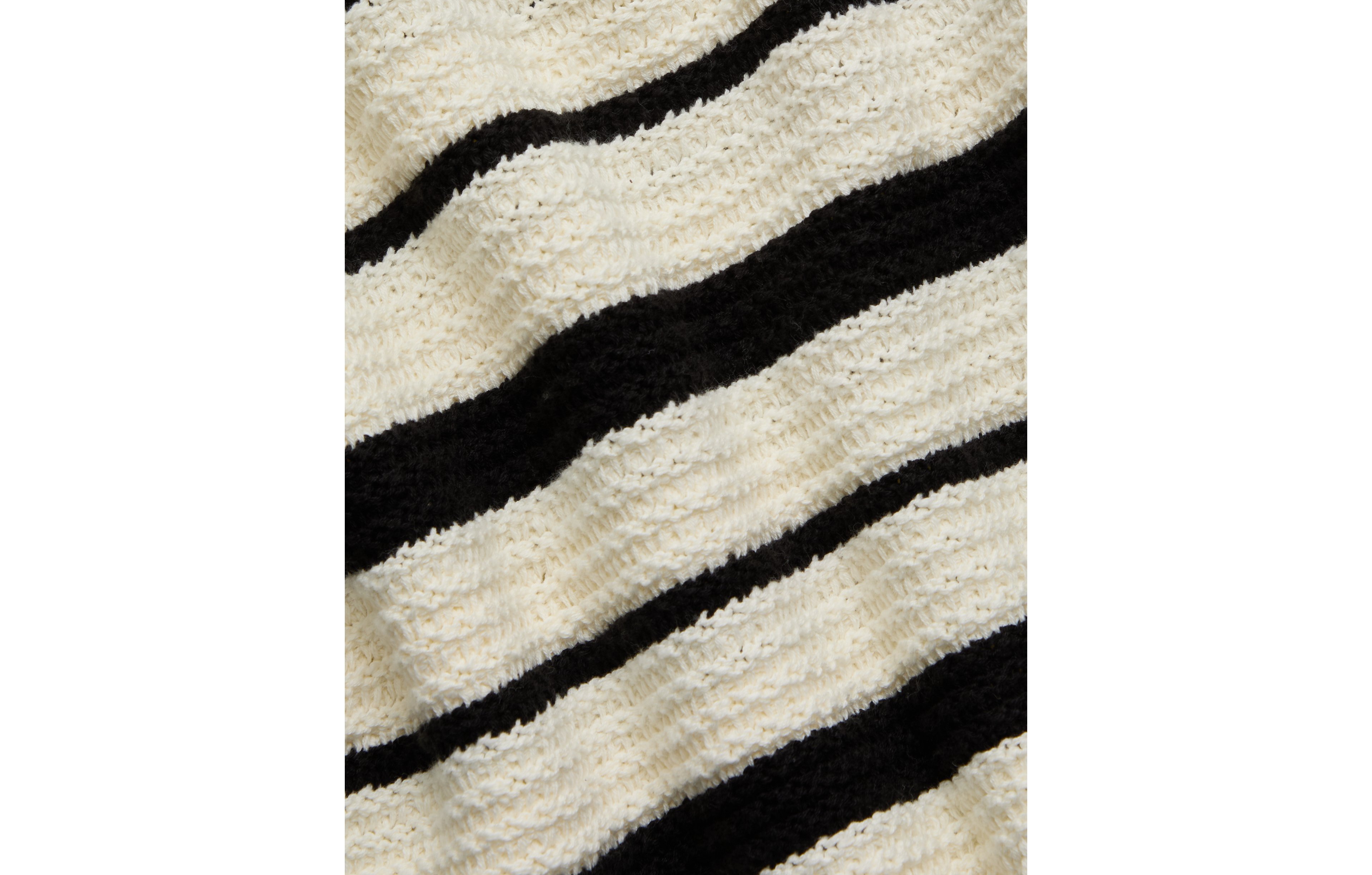 AE77 Shrunken Crochet Sweater Polo