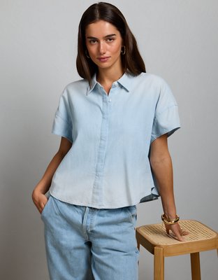 AE77 Boxy Chambray Shirt