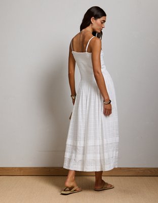 AE77 Smocked Maxi Dress