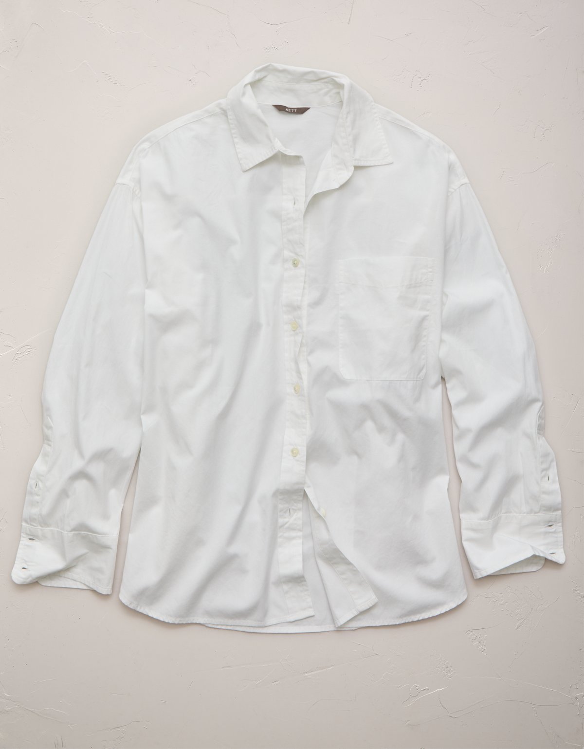 AE77 Premium Oversized Poplin Button-Up Shirt - image 3