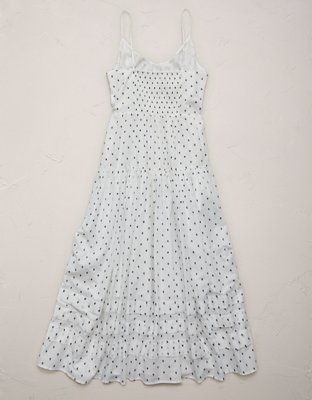 AE77 Strappy Button-Up Maxi Dress