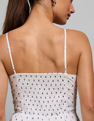 AE77 Strappy Button-Up Maxi Dress