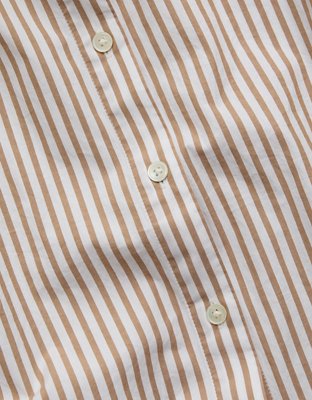 AE77 Cropped Poplin Short-Sleeve Shirt