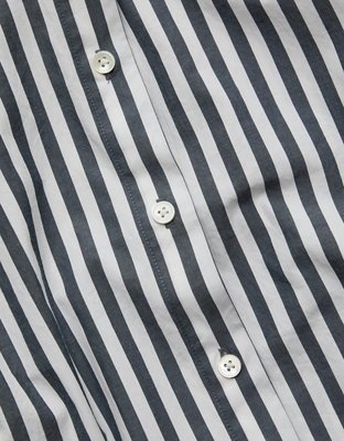 AE77 Cropped Poplin Short-Sleeve Shirt