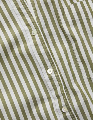 AE77 Premium Oversized Poplin Button-Up Shirt