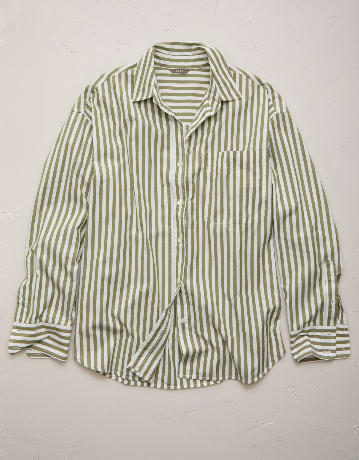 AE77 Premium Oversized Poplin Button-Up Shirt - image 3