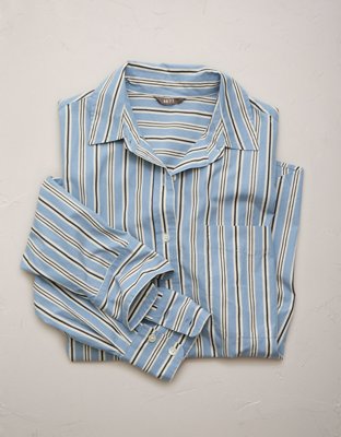 AE77 Premium Oversized Poplin Button-Up Shirt