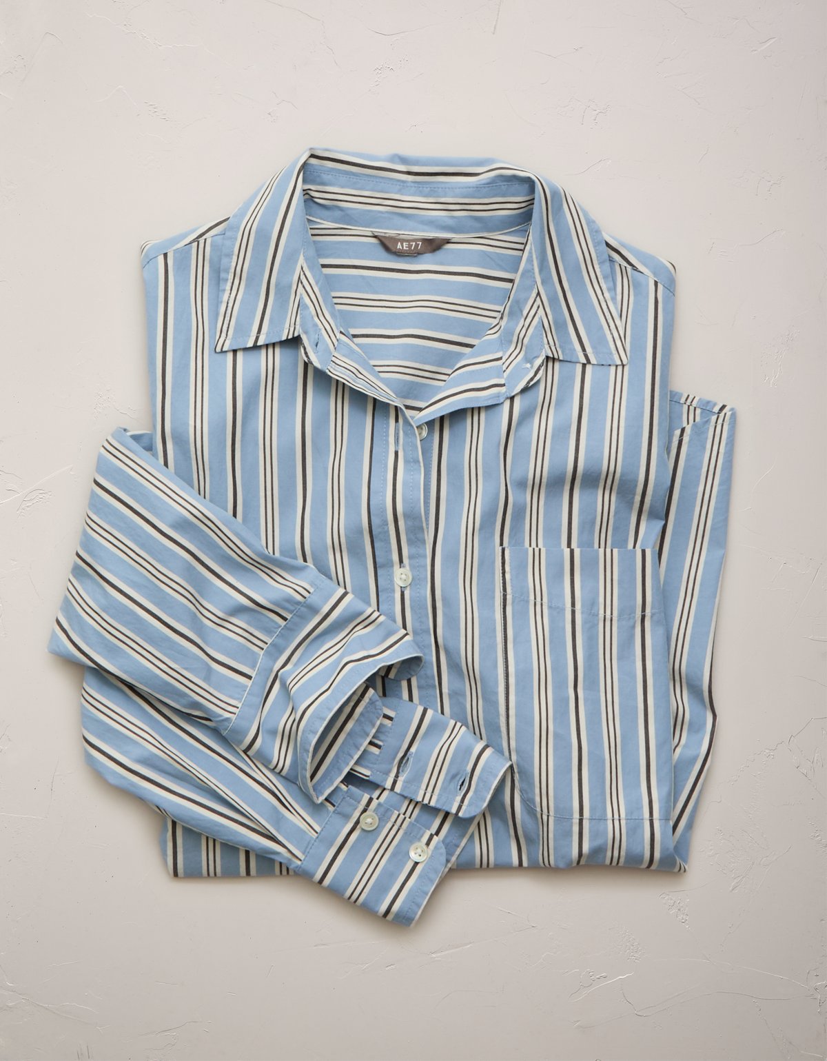 AE77 Premium Oversized Poplin Button-Up Shirt - image 4