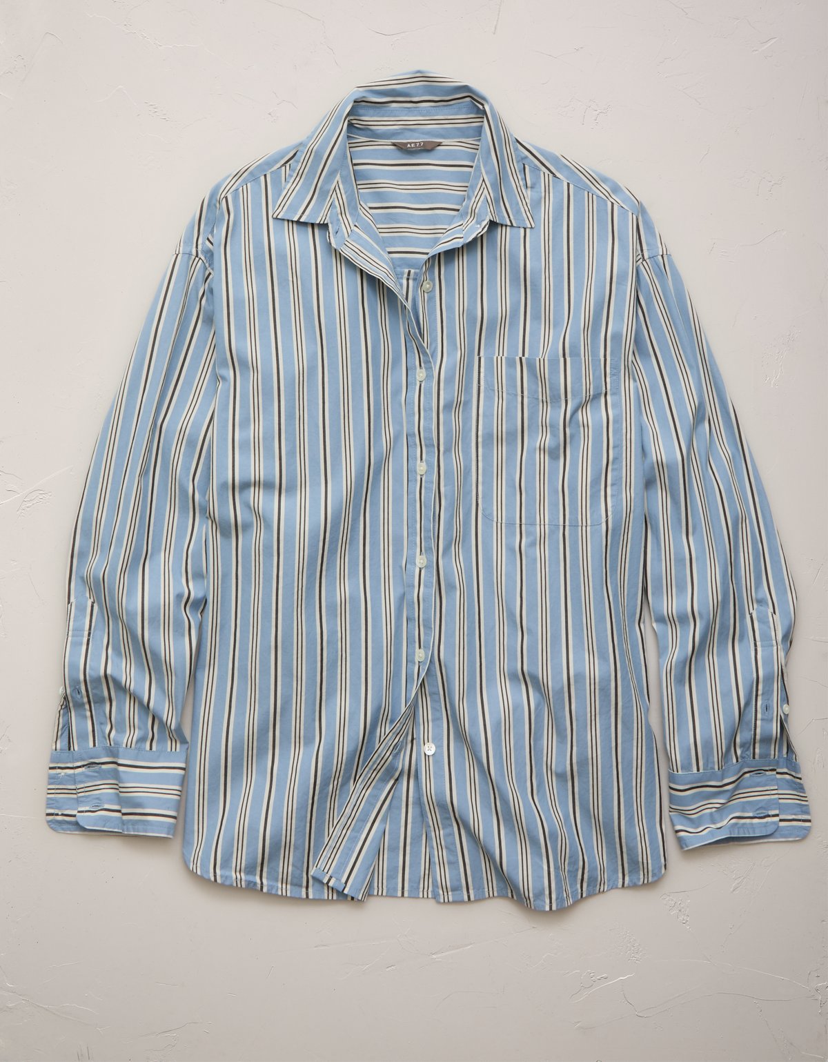 AE77 Premium Oversized Poplin Button-Up Shirt - image 3