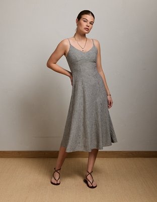 AE77 Linen-Blend Slip Dress from American Eagle - $138
