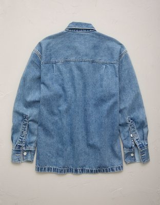 AE77 Perfect Denim Shacket