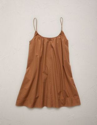 AE77 Poplin Cami Mini Dress