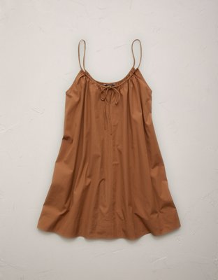 AE77 Poplin Cami Mini Dress