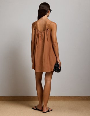AE77 Poplin Cami Mini Dress