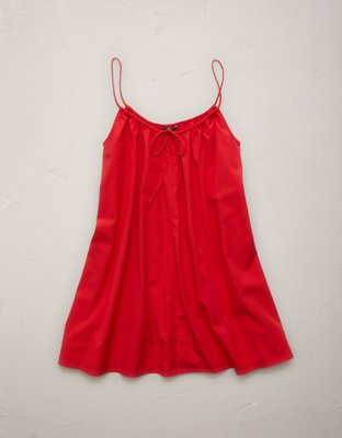 AE77 Poplin Cami Mini Dress