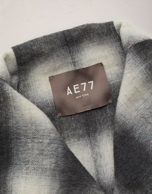 AE77 Premium Plaid Wrap Coat