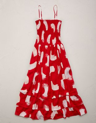 AE77 Smocked Maxi Dress