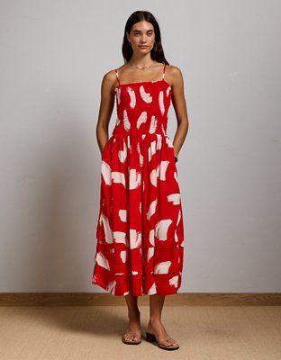 AE77 Smocked Maxi Dress