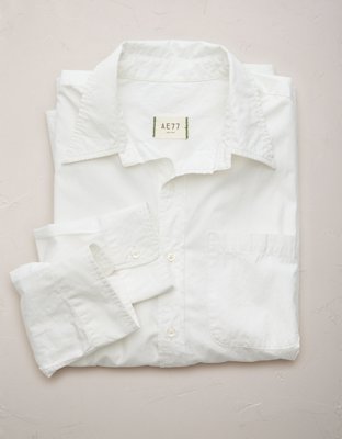 AE77 Premium Poplin Boyfriend Shirt