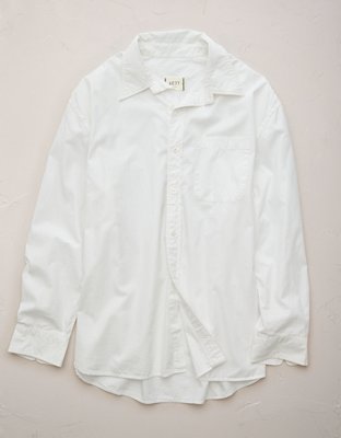 AE77 Premium Poplin Boyfriend Shirt