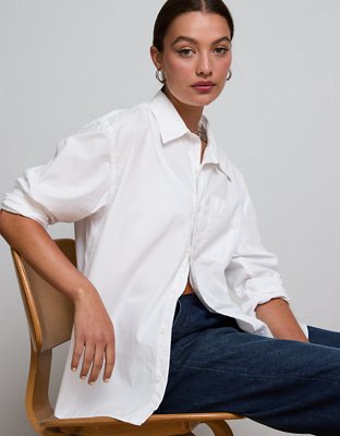 AE77 Premium Poplin Boyfriend Shirt