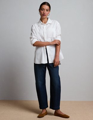 AE77 Premium Poplin Boyfriend Shirt