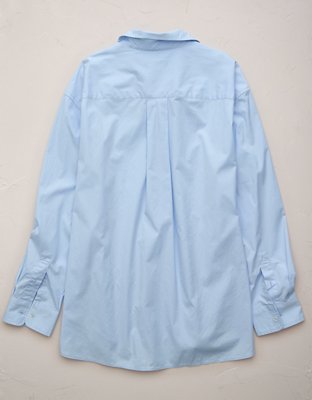 AE77 Premium Oversized Poplin Boyfriend Shirt